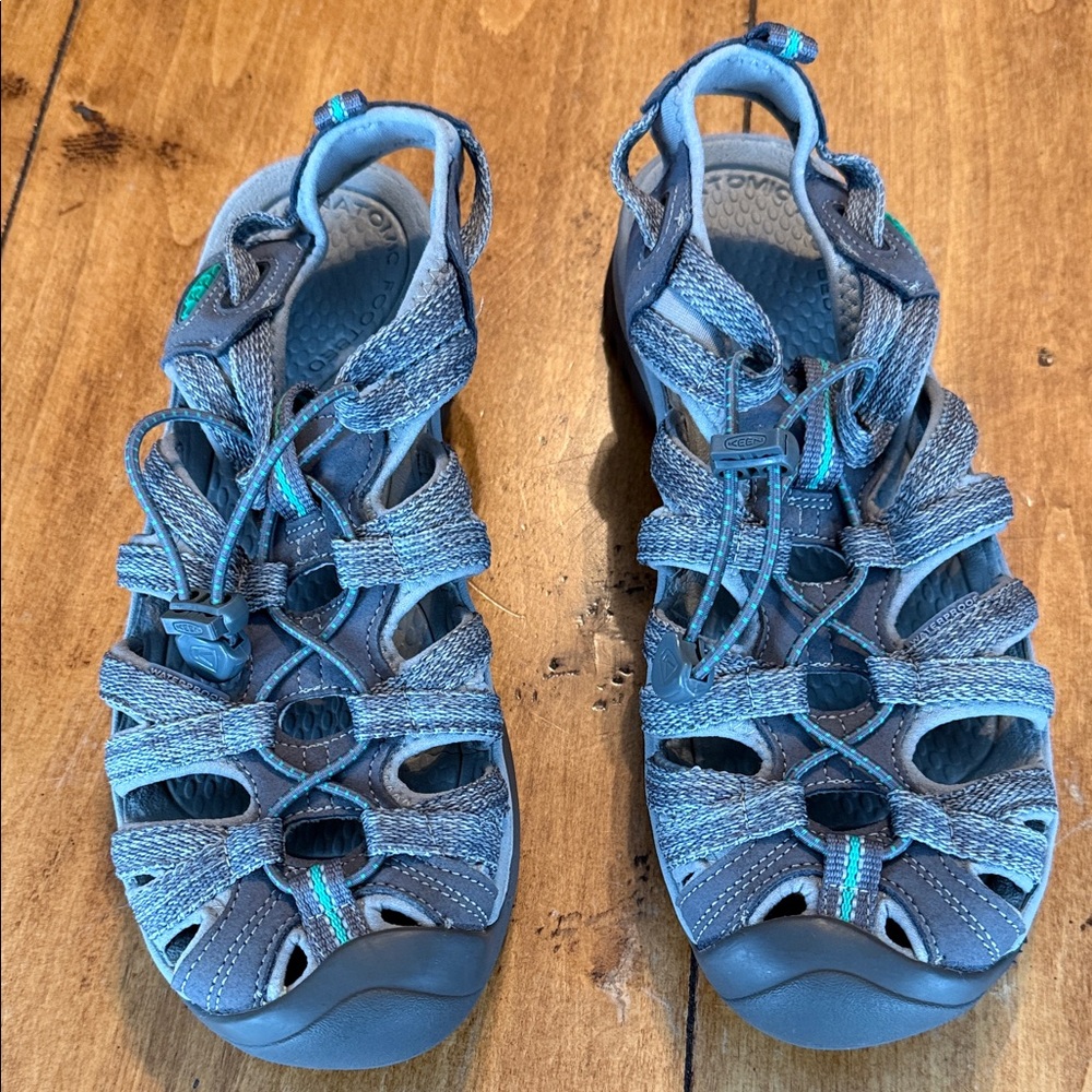 Keen womens Sandals - Gray and Teal 8.5